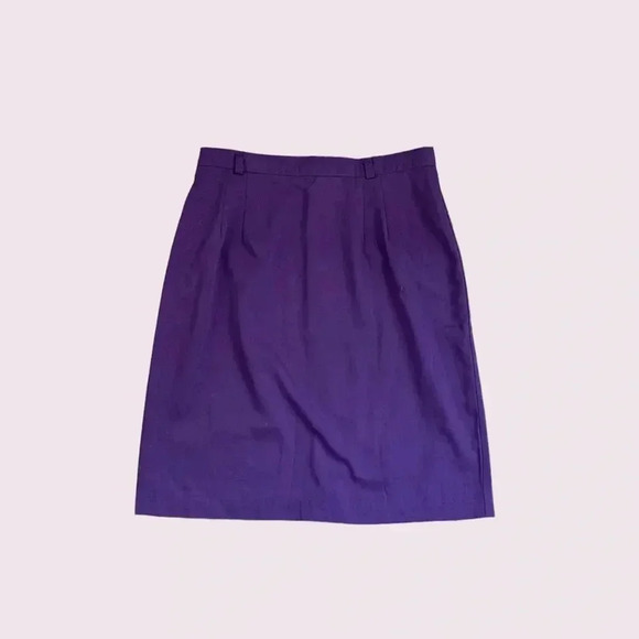 Vintage 80s purple mini skirt - Picture 1 of 7